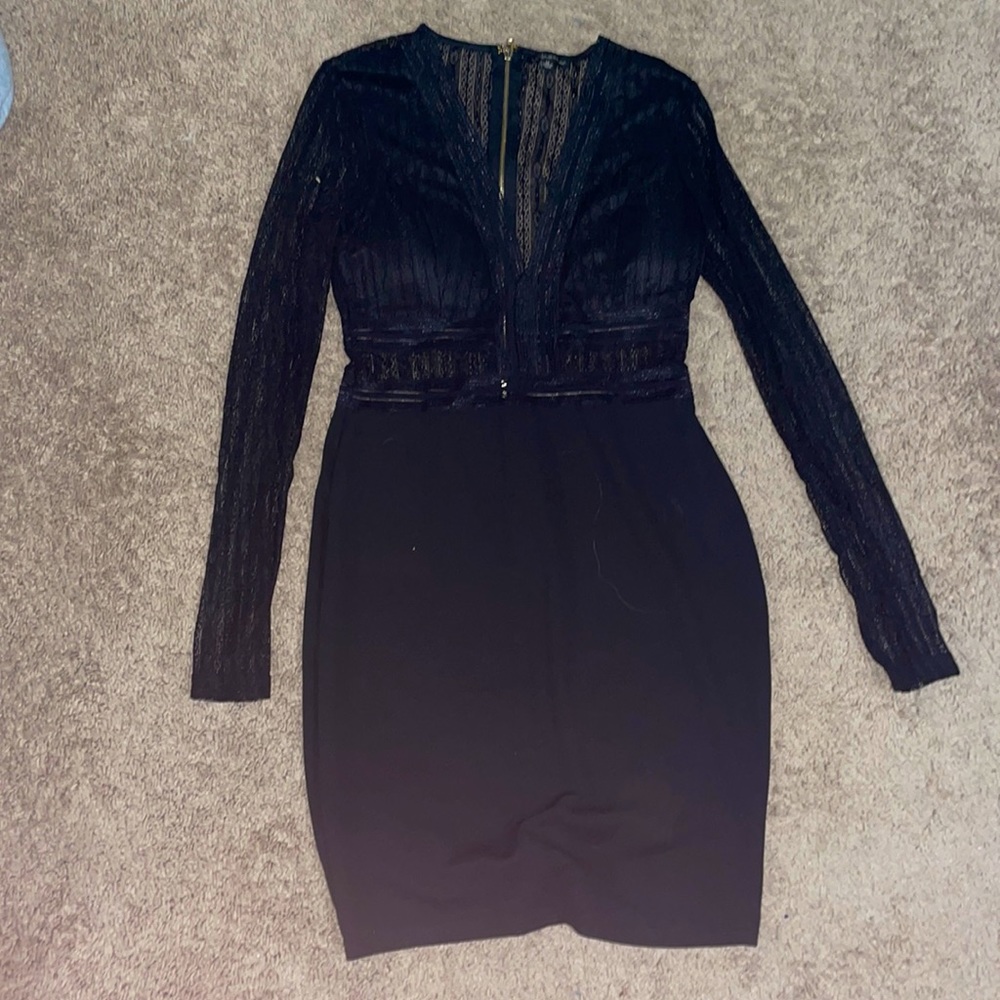 Black mini dress